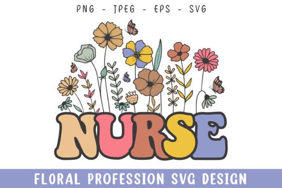 Floral Nurse Vintage Flower Profession Review