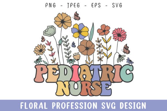 Floral Pediatric Nurse Vintage Flower Review