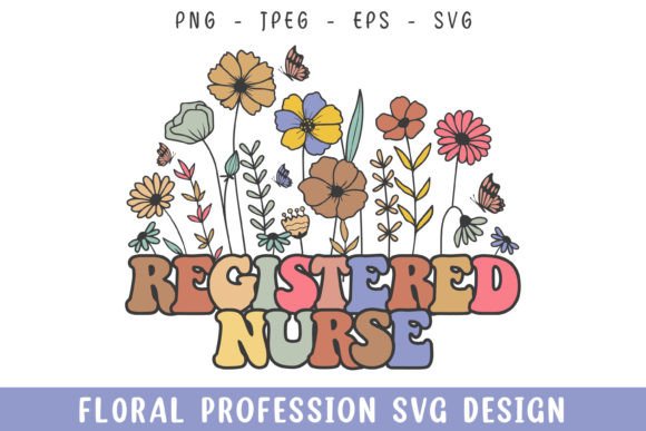 Floral Registered Nurse Vintage Flower Review