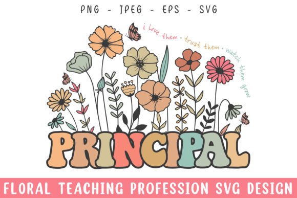 Floral School Principal Vintage Colorful Review