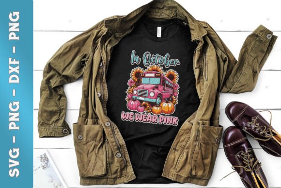 In October We Wear Pink School Bus SVG Review
