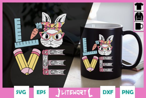 Love Easter Bunny Teacher Rabbit SVG Review