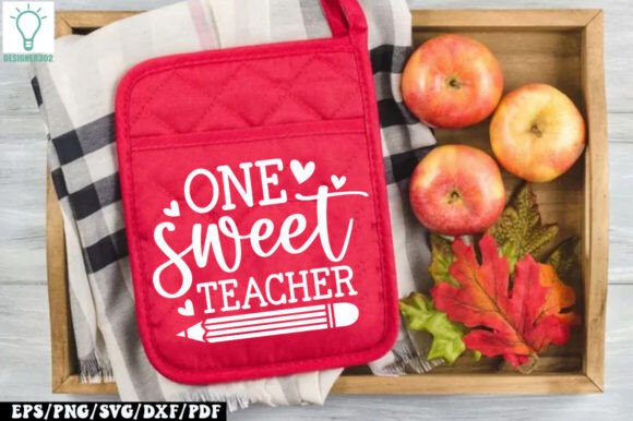 One Sweet Teacher Pot Holder SVG Review