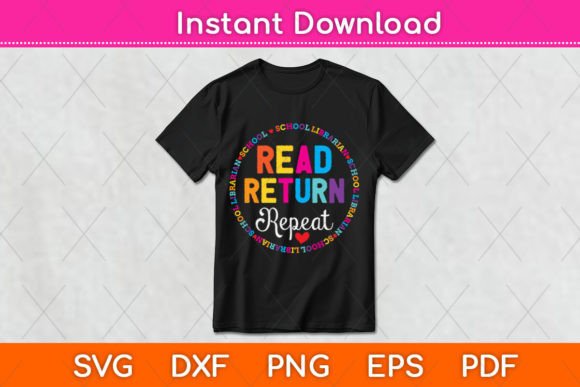 Read Return Repeat School Librarian SVG Review