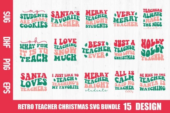 Retro Teacher Christmas SVG Bundle: A Designer’s Review