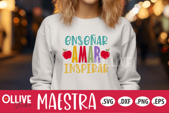 Teacher Spanish SVG Maestra SVG: Embroidery Review