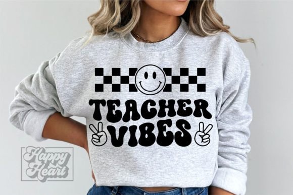 Teacher Vibes SVG: A Retro Design Review for Embroidery